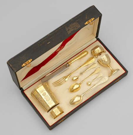 Luxuriöses Mundzeug im Original-Etui Silber, vergo… - photo 1