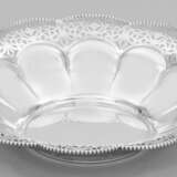 Elegante Obstschale Silber. Flacher, runder Spiege… - photo 1