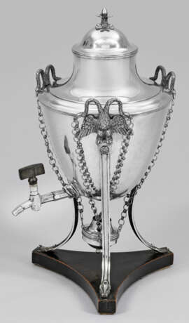 Qualitätvoller Empire-Samowar Silber und ebonisier… - photo 1