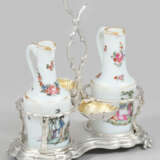Augsburger Barock-Menage Silber. Auf ovalem Unters… - photo 1