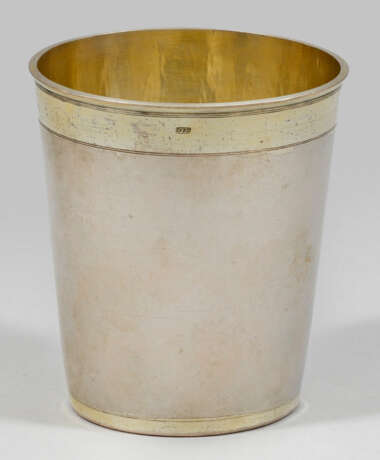 Seltener großer Barock-Becher Silber, teilw. vergo… - фото 1