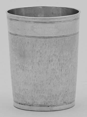 Nürnberger Schlangenhautbecher Silber. Konischer K… - photo 1