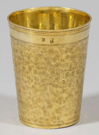 Seltener Barock-Schlangenhautbecher Silber, voll v… - photo 1