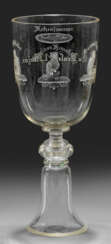 Studentischer "Katzenjammer"-Pokal Farbloses Glas.…