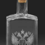 Russische Wodkaflasche mit Zarenadler und Silber-S… - Foto 1