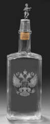 Russische Wodkaflasche mit Zarenadler und Silber-S…