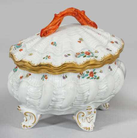 Bonbonniere mit Schwanenservice-Dekor Ovale Schale… - photo 1