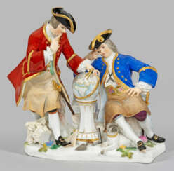 Freimaurergruppe von Meissen Auf einem mit plastis…