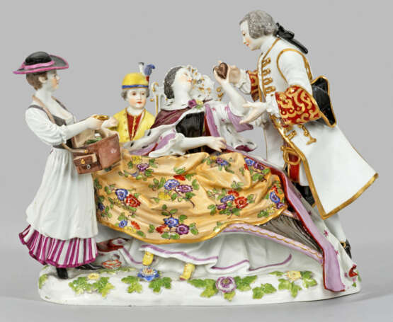 Meissen Figurengruppe "Der Herzdosenverkauf". Orig… - photo 1