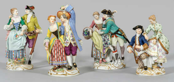 Vollständige Meissen Serie von Figuren als Jahr… - фото 1