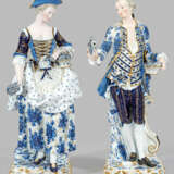 Paar außergewöhnlich große Gärtnerfiguren von Meis… - photo 1