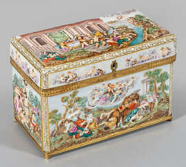 Prachtvolle Meissen Zierschatulle im Capodimonte-S…