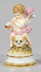 Seltene Figur "Amor, der Leichtsinnige". Originalt…