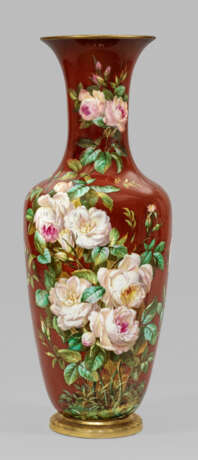 Große prächtige KPM Berlin Bodenvase mit Rosen … - Foto 1