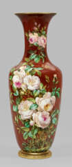Große prächtige KPM Berlin Bodenvase mit Rosen …
