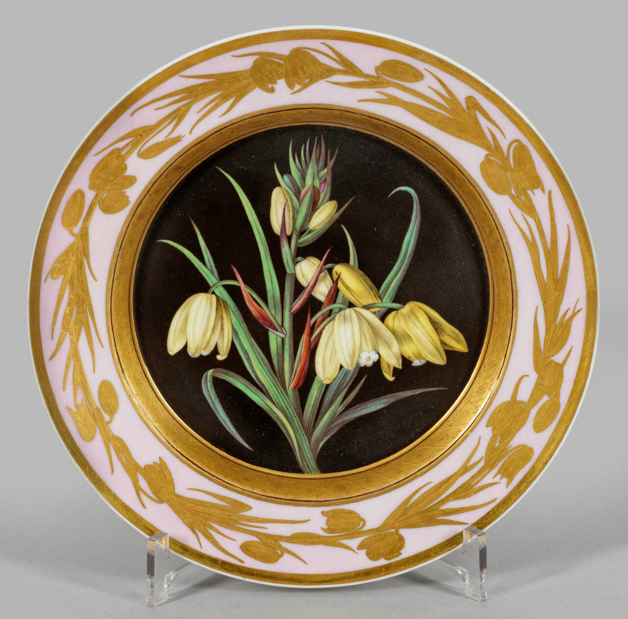 Seltener botanischer Empire-Teller mit "Schleimlil…