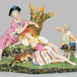 Große Figurengruppe "Der Schlummer der Schäferin".… - photo 1