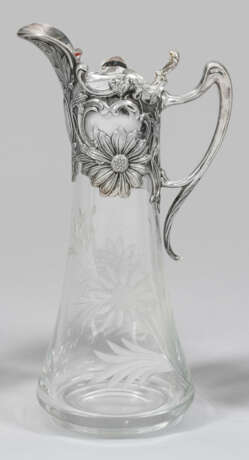 Prunkkaraffe im Jugendstil mit Silbermontierung. K… - photo 1