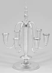 Floraler Leuchter mit Hammerschlagdekor Sterlingsi…