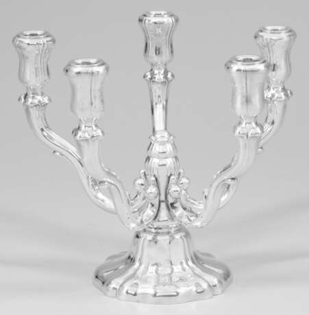 Prunkleuchter im Barockstil Silber, beschwert. 5-f… - фото 1