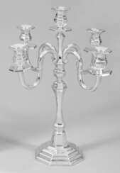 Dekorative Girandole Silber, beschwert. 5-flg.; Üb…