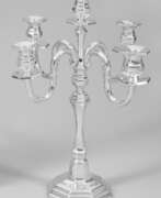 Silberwaren. Dekorative Girandole Silber, beschwert. 5-flg.; Üb…
