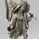 Fahnenträger mit Laterne Silber. Figur eines Manne… - photo 1