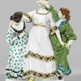Meissen Jugendstil-Figurengruppe "Drei Mädchen,… - photo 1