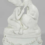 Figurengruppe "Faun und Nymphe" Weißporzellan. Übe… - photo 1
