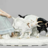 Figurengruppe "Mädchen mit Ziegen". Originaltitel … - Foto 1