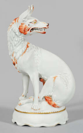 Art Déco-Figur "Wolf" aus dem Meissen Tafelaufsatz… - photo 1