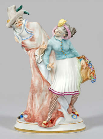 Äußerst seltene Art Déco-Figurengruppe "Die Begegn… - photo 1