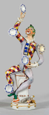 Clown als Jongleur Oktogonaler Sockel mit Schleife… - photo 1