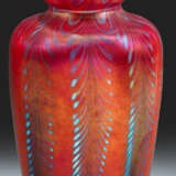 Ziervase Rostrotes Glas mit irisierender Oberfläch… - photo 1
