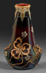 Frühe Vase von Daum Frères Unterhalb halbkugelig g…