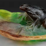 Figürliche Vide-poche mit Frosch von Daum Pâte de … - photo 1