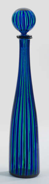 "Morandi"-Glasflasche von Venini Farbloses, grünes… - photo 1