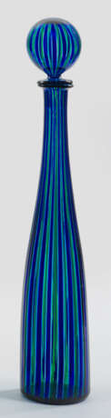 "Morandi"-Glasflasche von Venini Farbloses, grünes… - photo 1