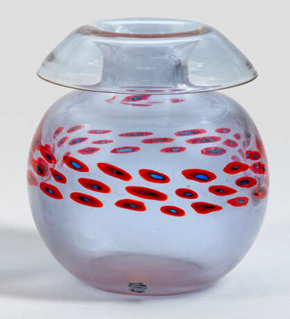Vase von Vetreria Gino Cenedese Grünes Glas mit Mu… - фото 1