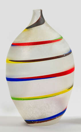 Vase von Venini Ovoider Korpus, in kurzen Enghals … - photo 1