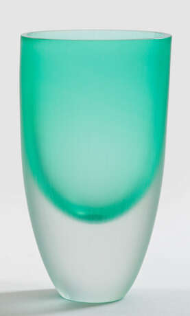 Vase In "Sommerso"-Technik ausgeführte Vase aus gr… - photo 1