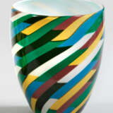 "Klee"-Vase von Venini Farbloses und mehrfarbiges … - photo 1