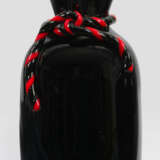 Vase von Archimede Seguso Schwarz- und rotfarbenes… - photo 1