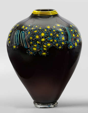 Moderne Murano-Vase mit Murrinen-Dekor Überfanggla… - фото 1