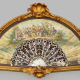 Jagdlicher Napoleon III-Fächer im Schaurahmen 12 F… - фото 1
