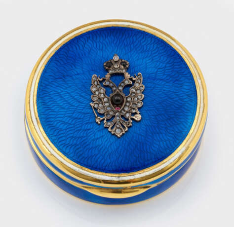 Emaildose mit Doppeladler im Stil von Karl Fabergé… - photo 1