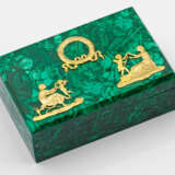 Malachit-Schatulle im Stil von Karl Fabergé. Recht… - photo 1