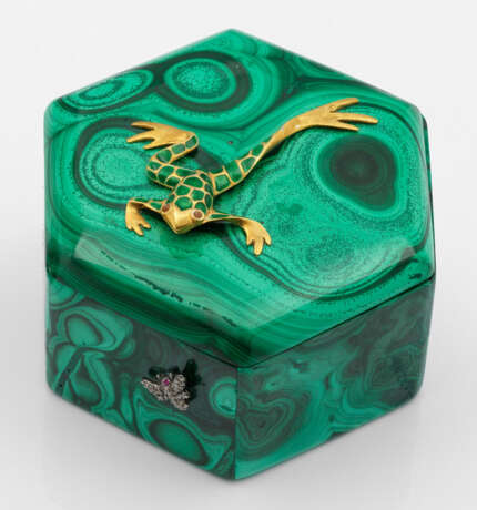 Zierdose im Stil von Karl Fabergé. Sechseckig geka… - photo 1