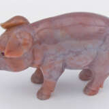 Miniatur-Schwein im Stil von Karl Fabergé. Rhodoni… - Foto 1