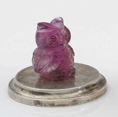 Miniatur-Eule m Stil von Karl Fabergé. Amethyst un… - Foto 1